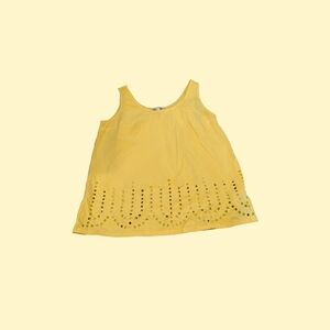 GAP Yellow Sleeveless Blouse